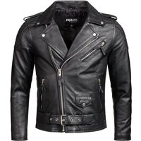 PAULGOS Lederjacke Herren Biker Jacke Motorradjacke Motorrad 100% Echtleder von PAULGOS