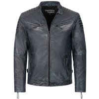 PAULGOS Lederjacke Herren Jacke Übergangsjacke Biker Look 100% Echtleder D2 von PAULGOS