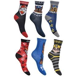 PAW PATROL 6er Pack Jungen Socken Strümpfe vielen verschiedenen Muster und Designs (Mix 13, 27-30) von PAW PATROL