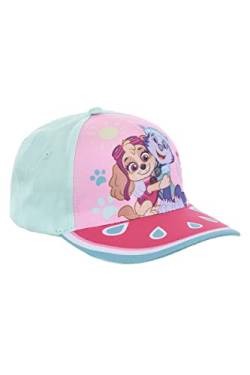 PAW PATROL Baseball Cap, Kappe Schirmmütze Hut für Kinder Mädchen mit Klettverschluss verstellbar (Tuerkis 52) von PAW PATROL