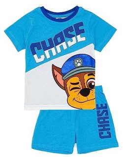 PAW PATROL Blaues Chase-Pyjama-Set für Jungen | Kinder Chase T-Shirt und Shorts Pyjamas | Offizielles Merchandise kleine Fans von PAW PATROL