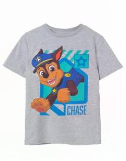 PAW PATROL Graues T-Shirt für Jungen | Chase Police Welpen Design | Authentisch Merchandise | Bequemes & stylisches T-Shirt für mutige Jungs von PAW PATROL