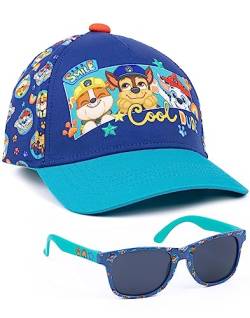 PAW PATROL Jungen Mütze und GRATIS Sonnenbrille | Kinder Trümmerjagd Marshall Blau Verstellbare Baseballmütze Sommerurlaub Zubehör | TV-Show-Merchandise-Geschenke von PAW PATROL