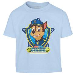 PAW PATROL Jungen Tshirt T-Shirt Jungen Chase Kinder T-Shirt Junge 104 Hellblau von PAW PATROL