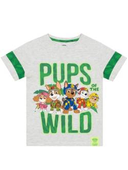 PAW PATROL Jungle Pups T-Shirt | Tshirt Kinder | Tungen Tshirt | Grau 92 von PAW PATROL