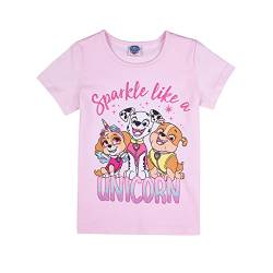 PAW PATROL Mädchen T - Shirt mit Skye, Marshall & Rubble 82218 rosa, Größe 116, 6 Jahre von PAW PATROL