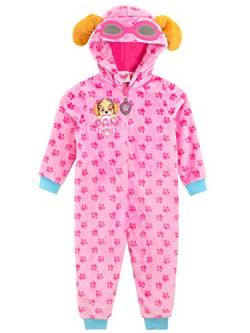 PAW PATROL Onesie | Skye Schlafoverall Mädchen | Fleece Pyjama Kinder Rosa 104 von PAW PATROL