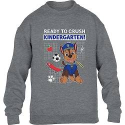 PAW PATROL Ready to Crush The Kindergarten Chase Geschenk Kinder Pullover Sweatshirt 104 Grau von PAW PATROL