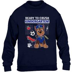 PAW PATROL Ready to Crush The Kindergarten Chase Geschenk Kinder Pullover Sweatshirt 104 Marineblau von PAW PATROL