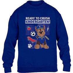 PAW PATROL Ready to Crush The Kindergarten Chase Geschenk Kinder Pullover Sweatshirt 128 Blau von PAW PATROL