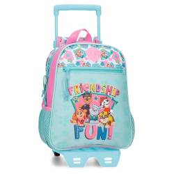 Paw Patrol Canine Patrol Friendship Vorschulrucksack mit blauem Trolley 23x28x10 cm Polyester 6,44L von PAW PATROL