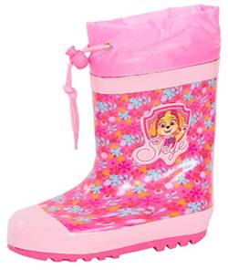 Paw Patrol Gummistiefel für Mädchen, warm gefüttert, Skye-Gummistiefel für Kinder, Schneeschuhe, multi, 23 EU von PAW PATROL