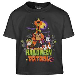 Paw Patrol Halloween Patrol Lookout Tower Rubble Chase Marshall Kinder Jungen T-Shirt 104 Schwarz von PAW PATROL
