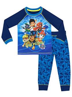 Paw Patrol Jungen Ryder Chase Marshall Schlafanzug Mehrfarbig 110 (Herstellergröße: 4-5 Jahre) von PAW PATROL