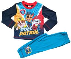 Paw Patrol Jungen Schlafanzug Roll With The Patrol, Alter 18 Monate bis 5 Jahre, mehrfarbig, 98 von PAW PATROL