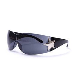 Punk-Sport-Sonnenbrille für Damen, Designer-Sonnenbrille für Herren, Schattierungen, einteilig, modische Brille - 1 von PAXAS