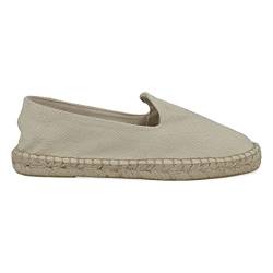 PAYMA - Herren Espadrilles Sommerpantoffeln aus Canvas. Sommerschuhe Segeltuch. Freizeitschuhe. Brasilianer für Herren. Gummi und Jute Schuhboden. Farbe: Beige 2. Größe EU 39 von PAYMA