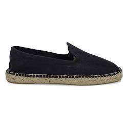 PAYMA - Herren Espadrilles Sommerpantoffeln aus Canvas. Sommerschuhe Segeltuch. Freizeitschuhe. Brasilianer für Herren. Gummi und Jute Schuhboden. Farbe: Navy Blau 2. Größe EU 42 von PAYMA