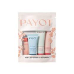 Payot - Essentials-Set für das Wochenende – Mizellenwasser nackt 20 ml – Feuchtigkeitscreme Adaptogene Quelle 15 ml – Körperpeeling Ritual Körper 25 ml – pflegende Körpercreme 25 ml von PAYOT