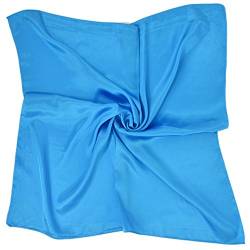 PB-SOAR Einfarbiger Schal Bandana Halstuch Kopftuch Nickituch, 13 Farben auswählbar (Blau) von PB-SOAR