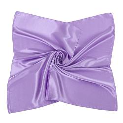 PB-SOAR Einfarbiger Schal Bandana Halstuch Kopftuch Nickituch, 13 Farben auswählbar (Violett) von PB-SOAR