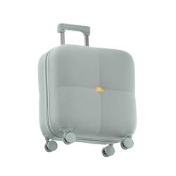 Handgepäck Koffer Wolkenförmiger Trolley-Koffer, großes Fassungsvermögen, ultraleichter Koffer, Reißverschluss-Koffer, niedlicher, kreativer, einfacher Mode-Koffer Reisekoffer ( Color : Green , Size : von PBENO