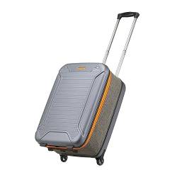 Handgepäck Koffer Zusammenklappbarer Trolley-Koffer for Geschäftsreisen, leichter Business-Reisekoffer, einfaches modisches Gepäck, leicht zu transportierendes Gepäck Reisekoffer ( Color : Orange , Si von PBENO