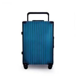 PBENO Handgepäck Koffer Gepäck-Trolley mit Universalrad, Passwort-Koffer, Reisekoffer, tragbarer Trolley-Koffer aus Aluminiumlegierung Reisekoffer (Color : F, Size : 24in) von PBENO