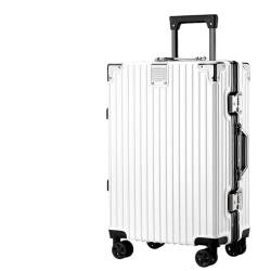 PBENO Handgepäck Koffer Hartschalen-Handgepäck, Leichter, verdickter, robuster Koffer aus Aluminiumlegierung, Reisegepäck, Anti-Fall-Koffer Reisekoffer (Color : B, Size : 20in) von PBENO