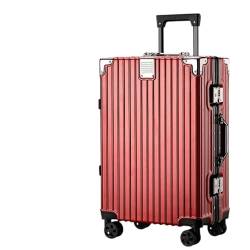 PBENO Handgepäck Koffer Hartschalen-Handgepäck, Leichter, verdickter, robuster Koffer aus Aluminiumlegierung, Reisegepäck, Anti-Fall-Koffer Reisekoffer (Color : H, Size : 20in) von PBENO