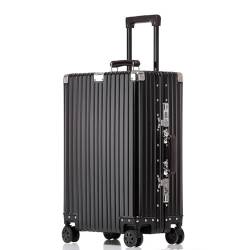 PBENO Handgepäck Koffer Koffer aus Aluminium-Magnesium-Legierung, Boarding-Trolley, Passwort-Box, Aluminiumrahmen, Gepäck, einfacher tragbarer Reisekoffer Reisekoffer (Color : D, Size : 20in) von PBENO