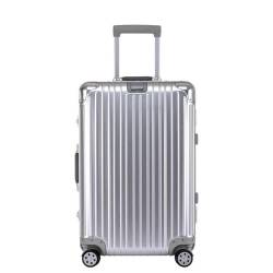 PBENO Handgepäck Koffer Koffer aus Aluminium-Magnesium-Legierung, Universalrad, Aluminiumrahmen, Trolley, Passwortbox, Koffer, tragbarer Koffer Reisekoffer (Color : D, Size : 26in) von PBENO