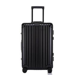 PBENO Handgepäck Koffer Koffer aus Aluminium-Magnesium-Legierung, Universalrad, Aluminiumrahmen, Trolley, Passwortbox, Koffer, tragbarer Koffer Reisekoffer (Color : E, Size : 22in) von PBENO
