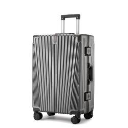 PBENO Handgepäck Koffer Koffer mit 360° leisen Rollen, Leichter Koffer, langlebiger und druckfester Koffer, Koffer mit Aluminiumrahmen Reisekoffer (Color : E, Size : 20in) von PBENO