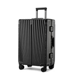 PBENO Handgepäck Koffer Koffer mit 360° leisen Rollen, Leichter Koffer, langlebiger und druckfester Koffer, Koffer mit Aluminiumrahmen Reisekoffer (Color : F, Size : 26in) von PBENO