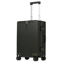 PBENO Handgepäck Koffer Koffer mit Rollen, großer Aluminium-Koffer, Boarding-Koffer, Boarding-Trolley, Handgepäck Reisekoffer (Color : D, Size : 20in) von PBENO