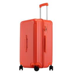 PBENO Handgepäck Koffer Trolley-Koffer mit großem Fassungsvermögen und Universalrädern, Bordkoffer mit verdicktem Aluminiumrahmen Reisekoffer (Color : E, Size : 28in) von PBENO