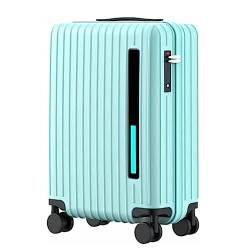 PDFFORWS Smart Suitcases Koffer mit großem Fassungsvermögen und Rollen mit USB-Ladefunktion, Handgepäck, intelligenter Suchmodus-Koffer von PDFFORWS