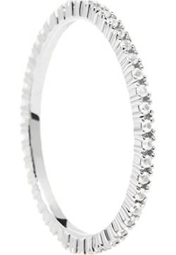 PDPaola White Essential Ring aus Sterling Silber mit Zirkonia in der Ringgröße 16, AN02-347-16 von PDPaola