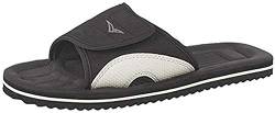 PDQ Herren Surfer Klettverschluss Strand Sandalen Pool Schuhe, Schwarz, 44 EU von PDQ