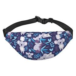 Lovely Koala Bauchtasche, Unisex, wasserabweisend, leichte Gürteltasche für Reisen, Sport, Wandern, Schwarz, Einheitsgröße, Schwarz , Einheitsgröße von PEIXEN