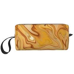 Marmor Moderne Kunst Make-up Tasche Große Kapazität Kosmetiktaschen Tragbare Reise Aufbewahrungstasche Täglich Kulturbeutel, weiß, Einheitsgröße, Taschen-Organizer von PEIXEN