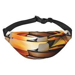 Musical Theatre Fanny Pack Unisex Wasserabweisende Hüfttasche Pack Leichte Gürteltasche für Reisen Sport Wandern, Schwarz, Einheitsgröße, Schwarz , Einheitsgröße von PEIXEN