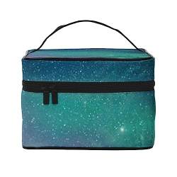 PEIXEN Celestial Night Sky Make-up-Tasche, Kosmetiktasche, tragbare Kulturtasche, Aufbewahrung, Organizer, Reise-Make-up-Tasche für Frauen, Schwarz, Einheitsgröße, Schwarz , Einheitsgröße von PEIXEN