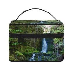 PEIXEN Dixon Falls Make-up-Tasche, Kosmetiktasche, tragbare Kulturtasche, Aufbewahrung, Organizer, Reise-Make-up-Tasche für Frauen, Schwarz, Einheitsgröße, Schwarz , Einheitsgröße von PEIXEN