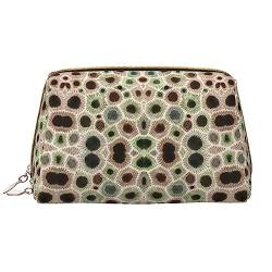 PEIXEN Farbe petoskey stone Make-up-Tasche PU-Leder Reise Kosmetiktasche Tragbare Reißverschluss Kulturbeutel Aufbewahrungstasche Für Frauen, Weiß, Einheitsgröße, weiß, Einheitsgröße von PEIXEN