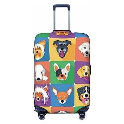 PEIXEN Hundegepäckabdeckung, elastisch, kratzfest, Reisekoffer-Schutz, passend für 45,7-81,3 cm Gepäck, Schwarz , XL von PEIXEN