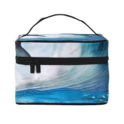 PEIXEN Niedliche Delfin-Make-up-Tasche, Kosmetiktasche, tragbare Kulturtasche, Aufbewahrung, Organizer, Reise-Make-up-Tasche für Frauen, schwarz, Einheitsgröße, Schwarz , Einheitsgröße von PEIXEN