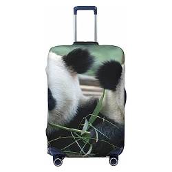 PEIXEN Niedlicher Panda-Gepäck-Abdeckung, elastisch, kratzfest, Reisekoffer-Schutz, passend für 45,7-81,3 cm Gepäck, Schwarz , S von PEIXEN