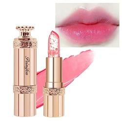 Blumen Lippenbalsam,Crystal Magic wasserfester Change-Antihaft-Lippenstift - Magischer Lippenbalsam als Geschenk zum Valentinstag, langanhaltendes Lippen-Make-up für Hochzeiten, Bankette Pekmar von PEKMAR